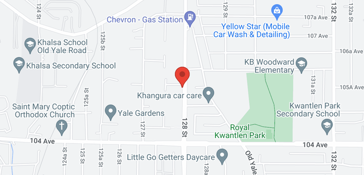 map of 12798 105A AVENUE